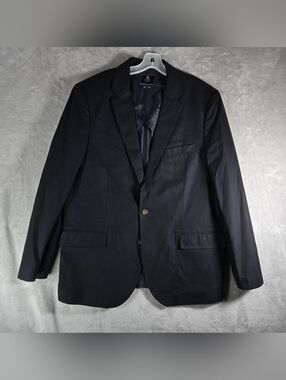 J.Crew Sports Coat Unstructured Blazer Jacket Mens 46R Dark Navy 100% Cotton